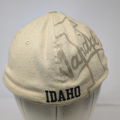 Nike Idaho Vandals NCAA Baseball Cap Beige Black One Size Stretch Fit Swoosh Hat