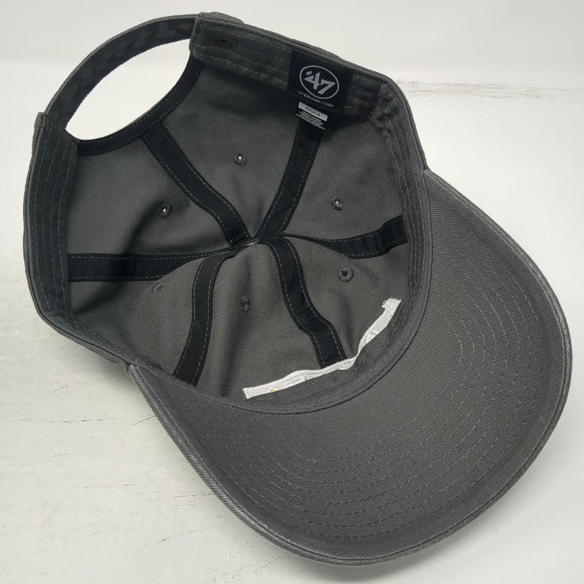 '47 Baseball Cap Gray One Size Adjustable Integra DeLamar Idaho Mining Logo Hat
