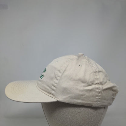 Corner Market Strapback Hat Tan One Size Embroidered Port & Company