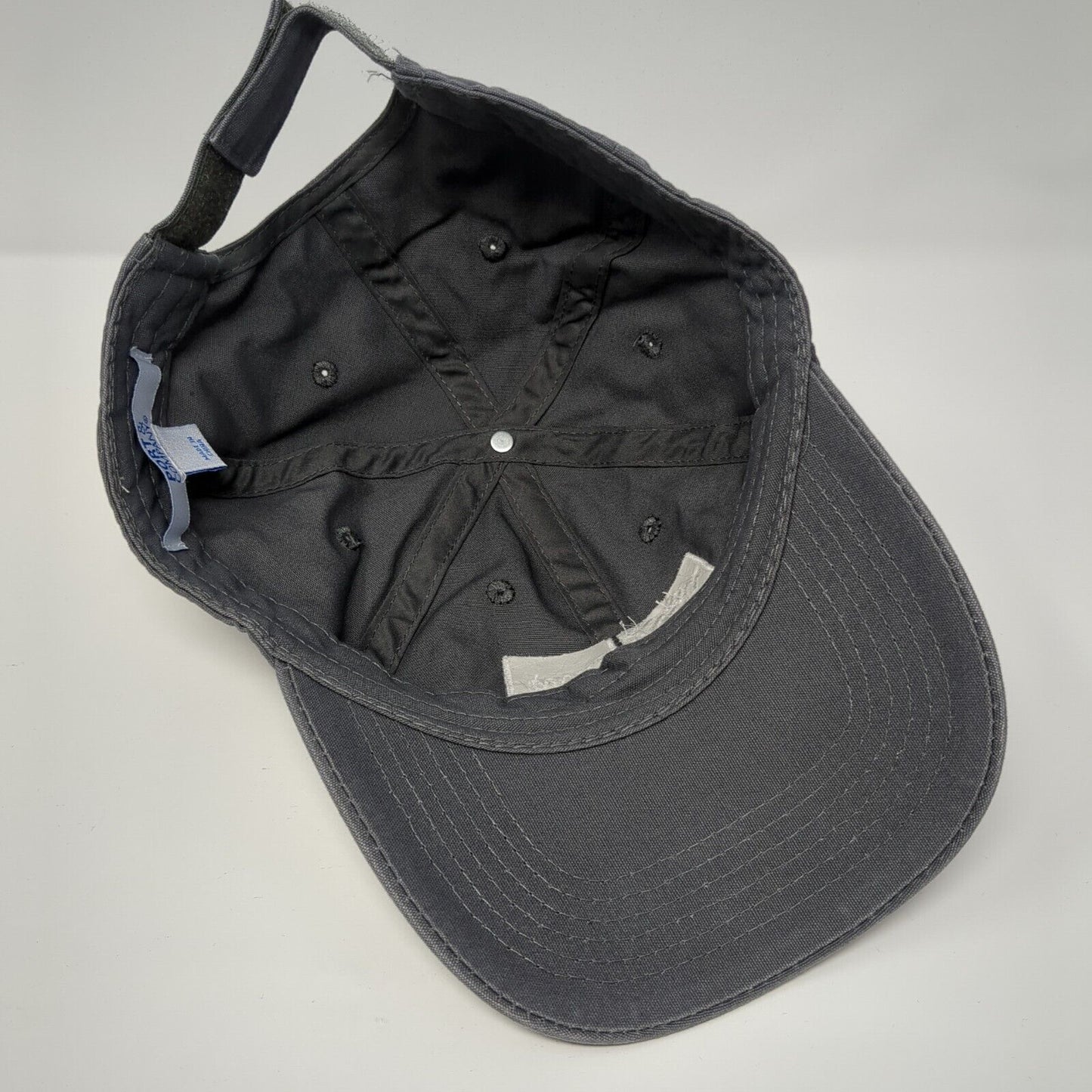 The Home Depot Team Depot Strapback Hat Gray One Size Embroidered Port & Company