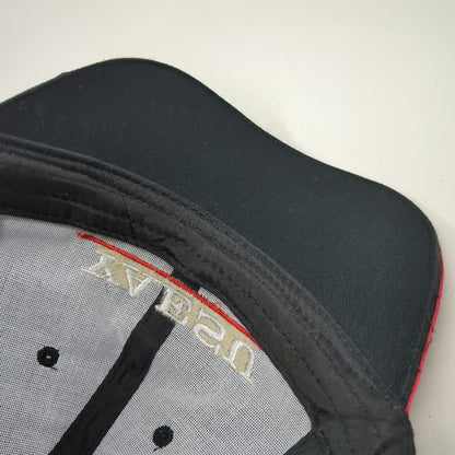 Yaesu System Fusion Baseball Cap Black Red White One Size Strapback Hat