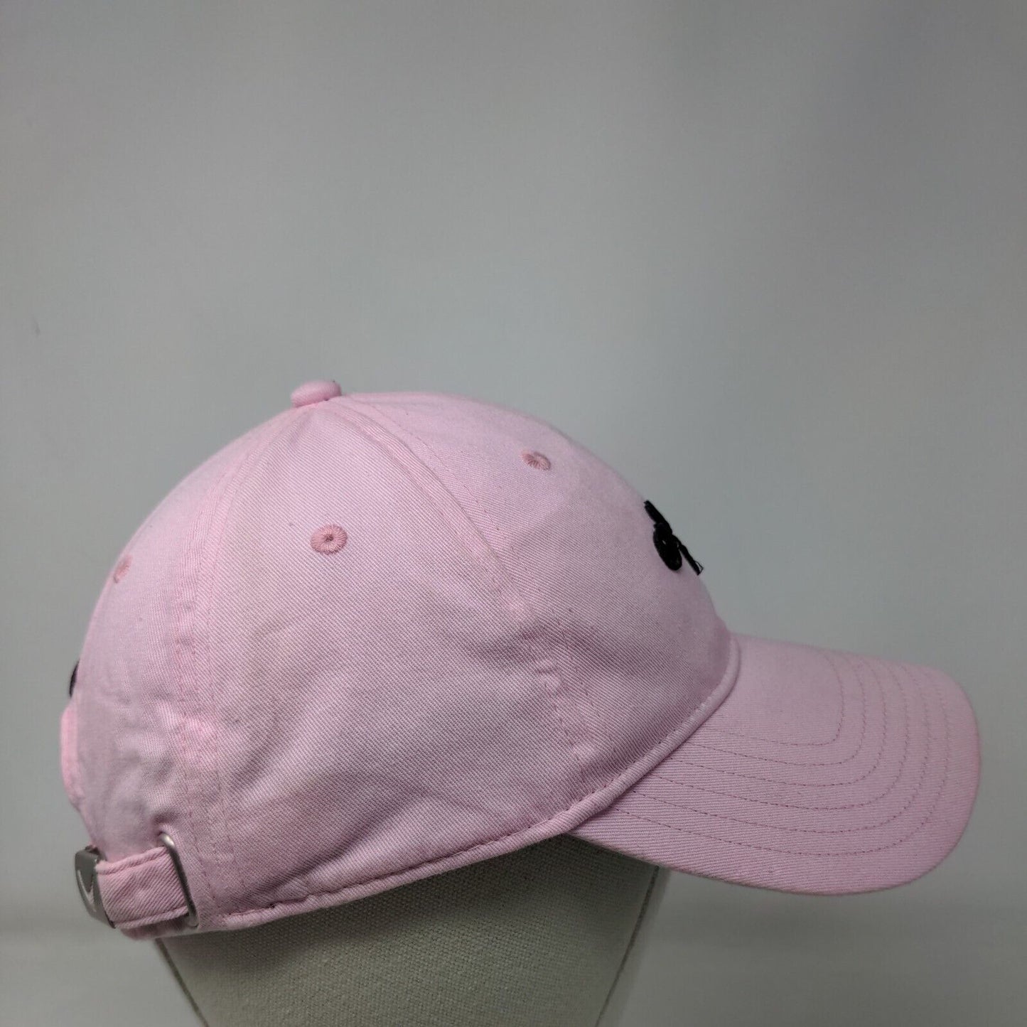 Callaway Strapback Hat Pink One Size Adjustable Embroidered Vented Holes Cotton