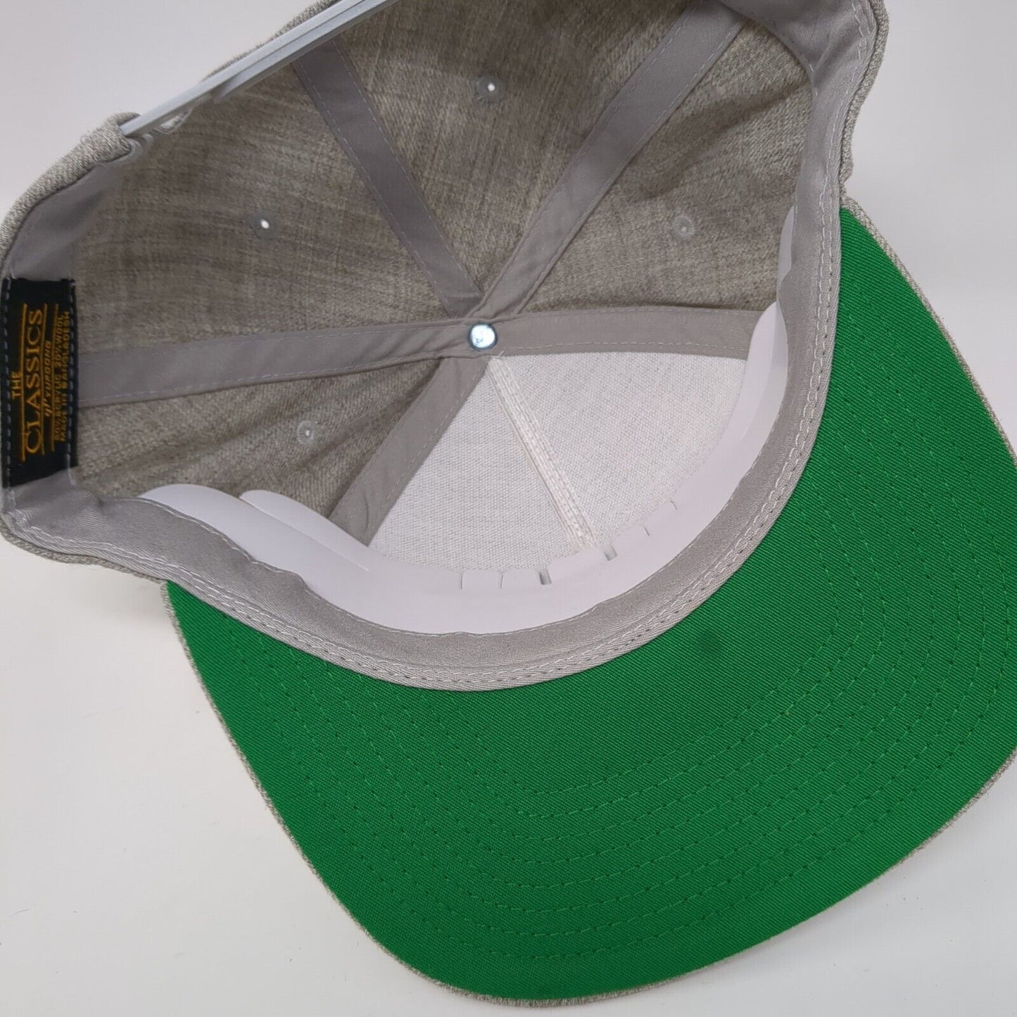 Driven Snapback Hat Gray One Size Adjustable Embroidered The Classics Yupoong