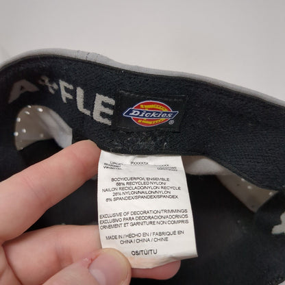 Dickies Fitted Hat Gray One Size A-Flex Stretch Embroidered Laser Cut