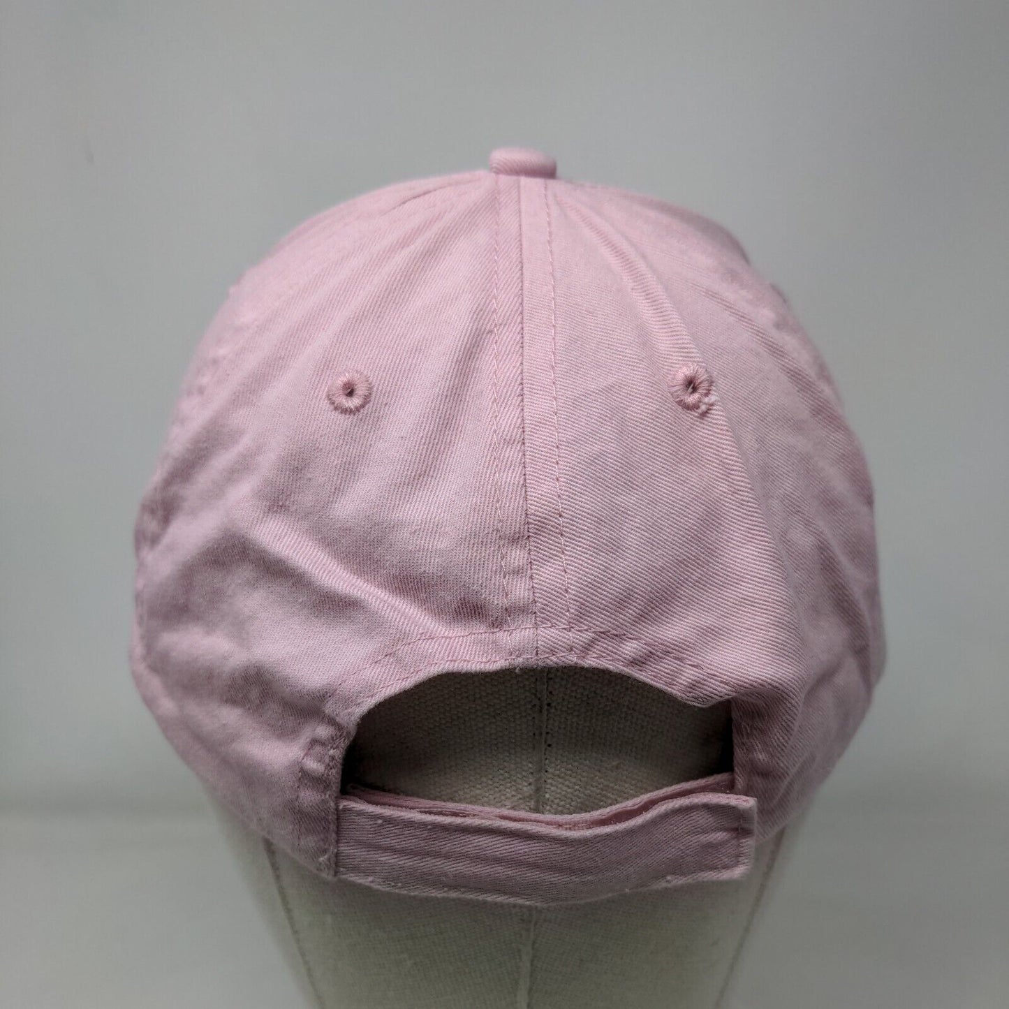 Lakeside Village Strapback Trucker Hat Pink OSFM Adjustable Hit Wear Cotton