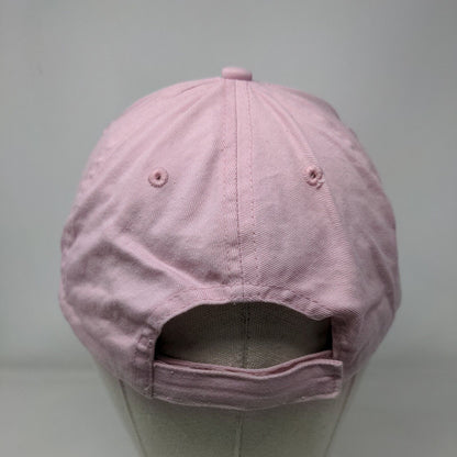 Lakeside Village Strapback Trucker Hat Pink OSFM Adjustable Hit Wear Cotton