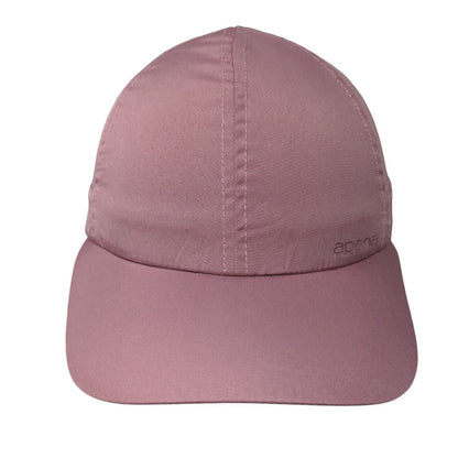 Apana Strapback Hat Pink One Size Adjustable Solid Mesh Trim 6 Panel