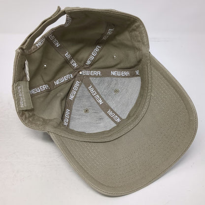 New Era Baseball Cap Beige One Size Adjustable Strapback Blank Plain Hat