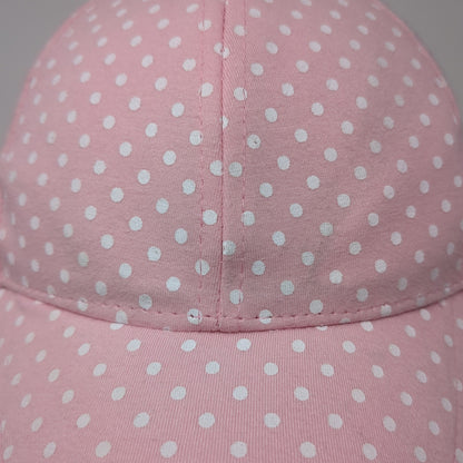 Unbranded Strapback Baseball Cap Pink One Size Adjustable Polka Dot Blank