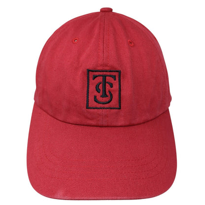 TS Slideback Hat Red One Size Adjustable Embroidered The Classics Yupoong Cotton