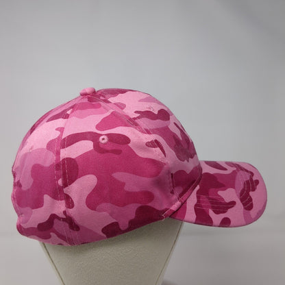 Kun Gu Slideback Hat Pink Camouflage OSFA Adjustable Blank Vent Holes