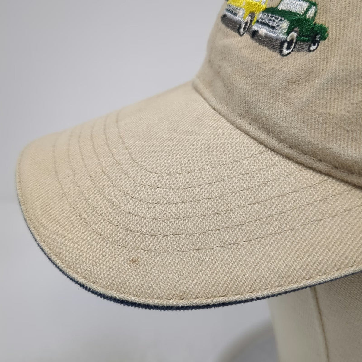 Sportsman Baseball Cap Beige One Size Chevy Duty Trucks Embroidered Cotton Hat