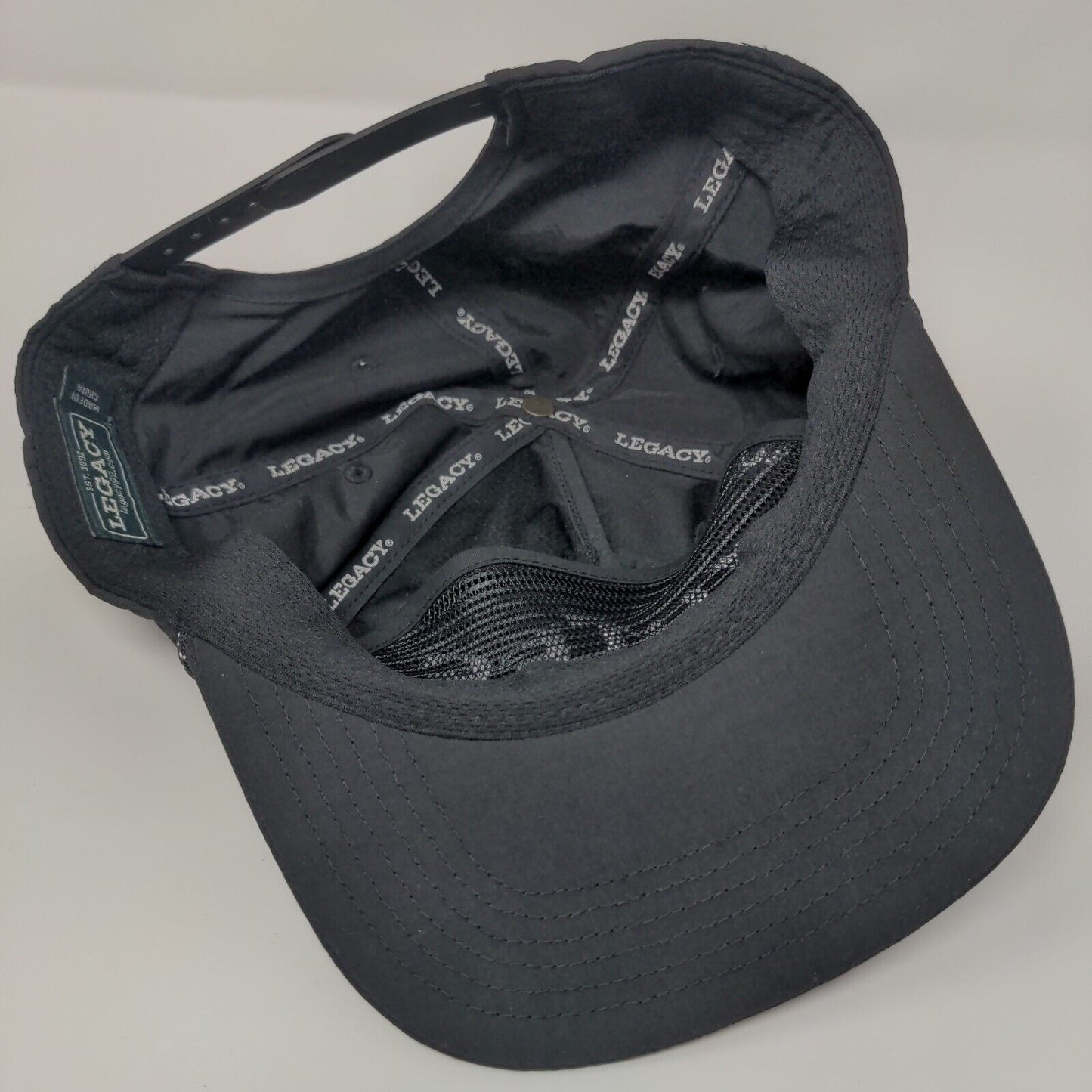 YOTES Snapback Hat Black OSFA Adjustable Embroidered 6 Panel Rope Legacy