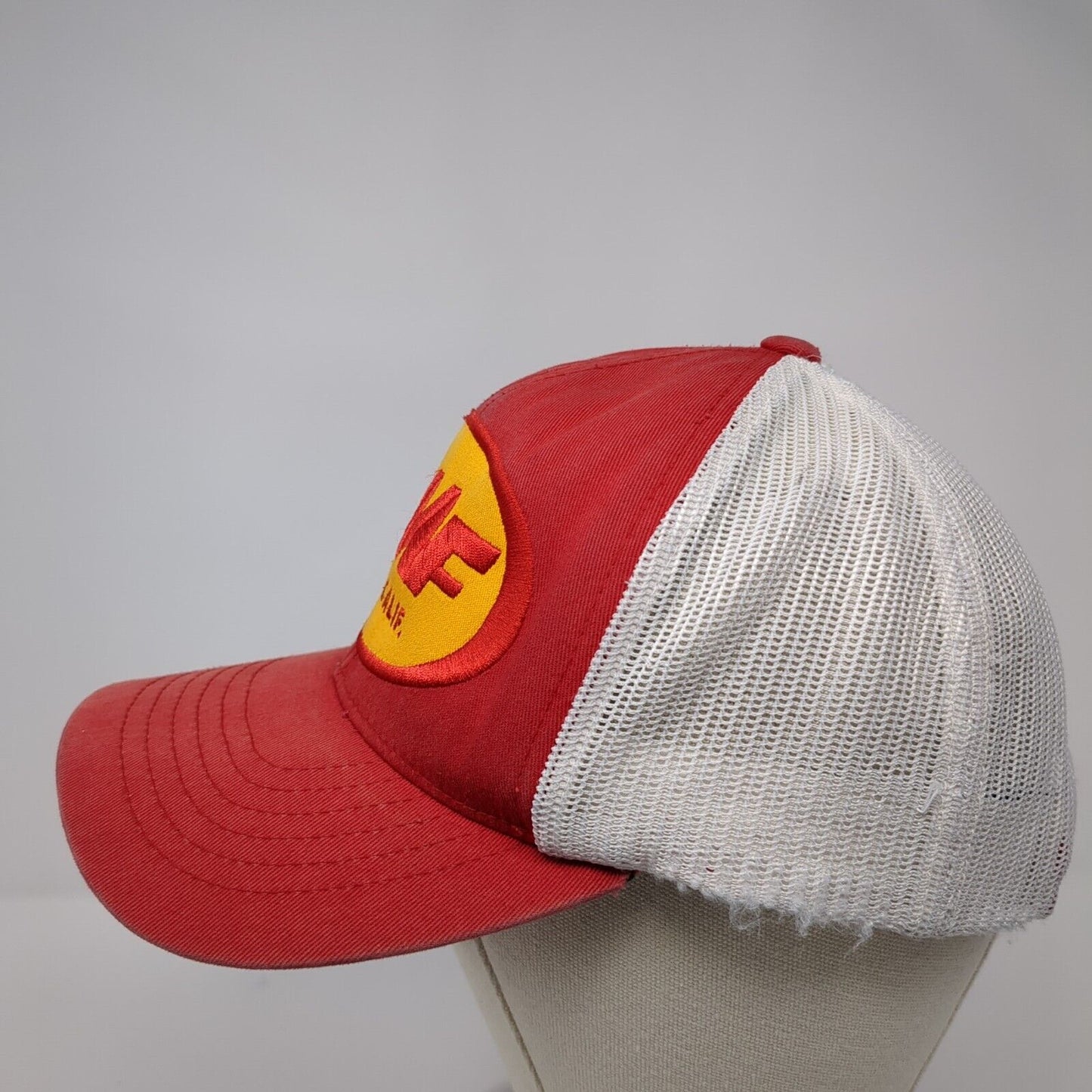 FMF So. Calif. Snapback Trucker Hat Red One Size Mesh Back Colorblock