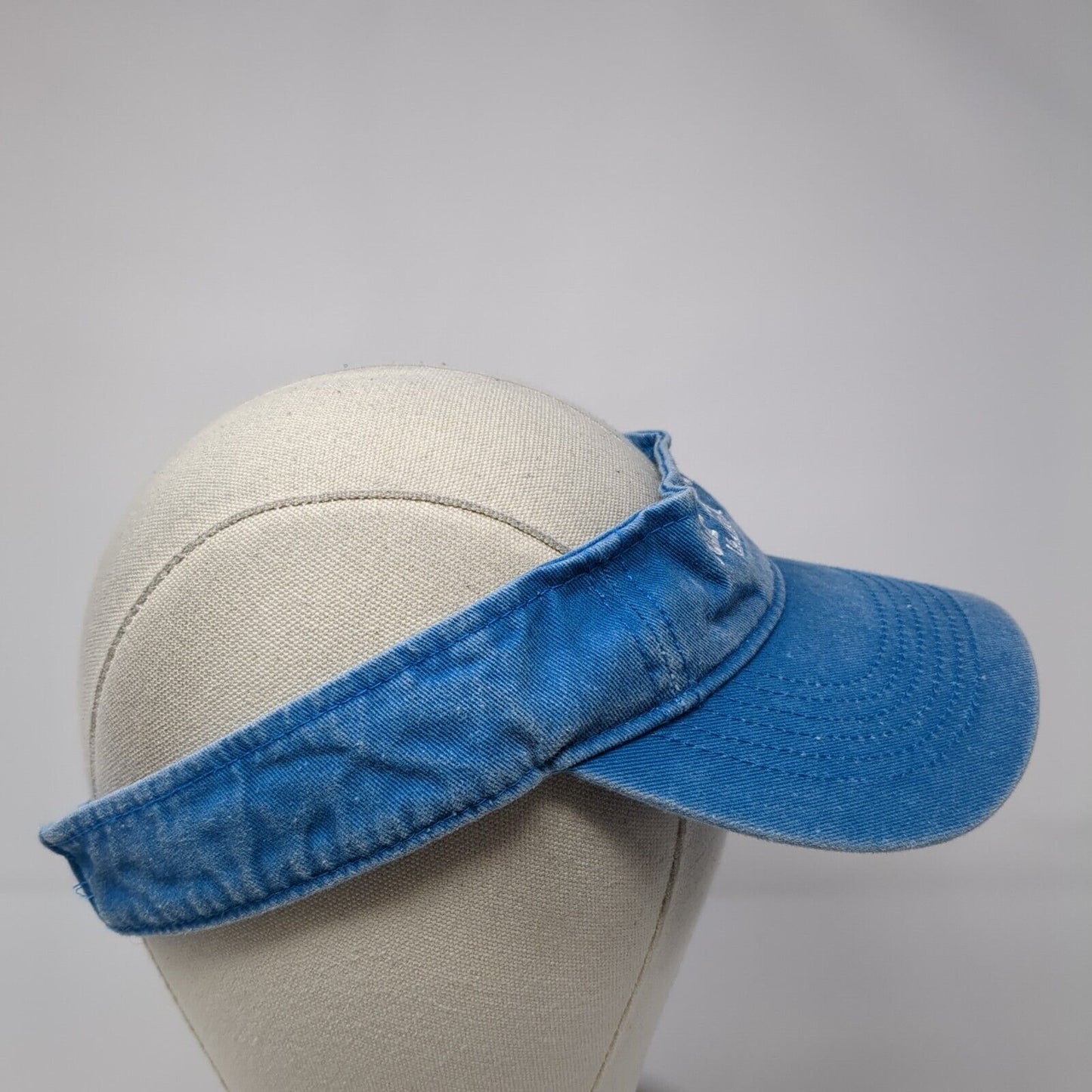 Gulf Shores Alabama Strapback Sun Visor Hat Blue One Size Adjustable Kaufman