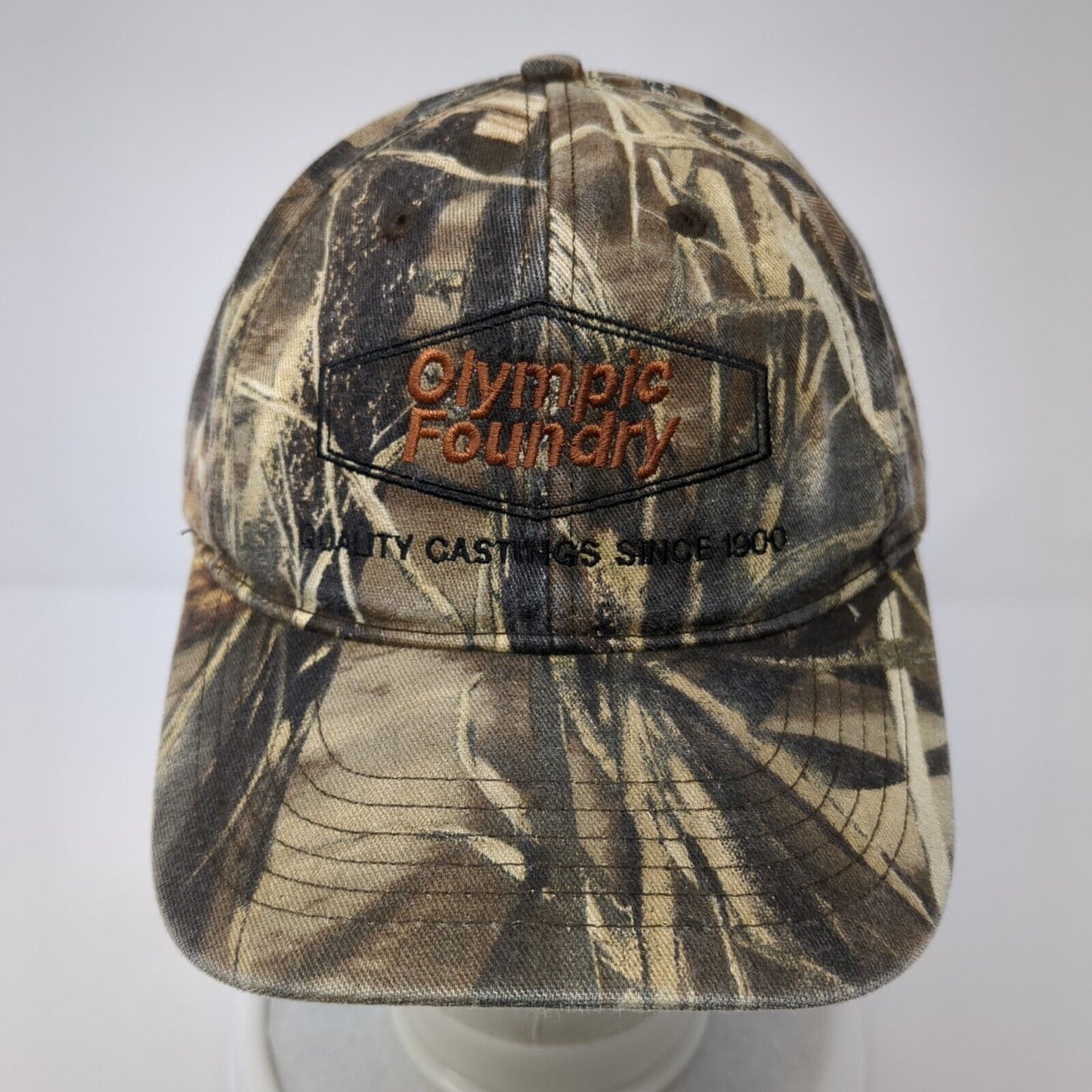 Olympic Foundry Snapback Hat Camouflage One Size Adjustable Embroidered 6 Panel