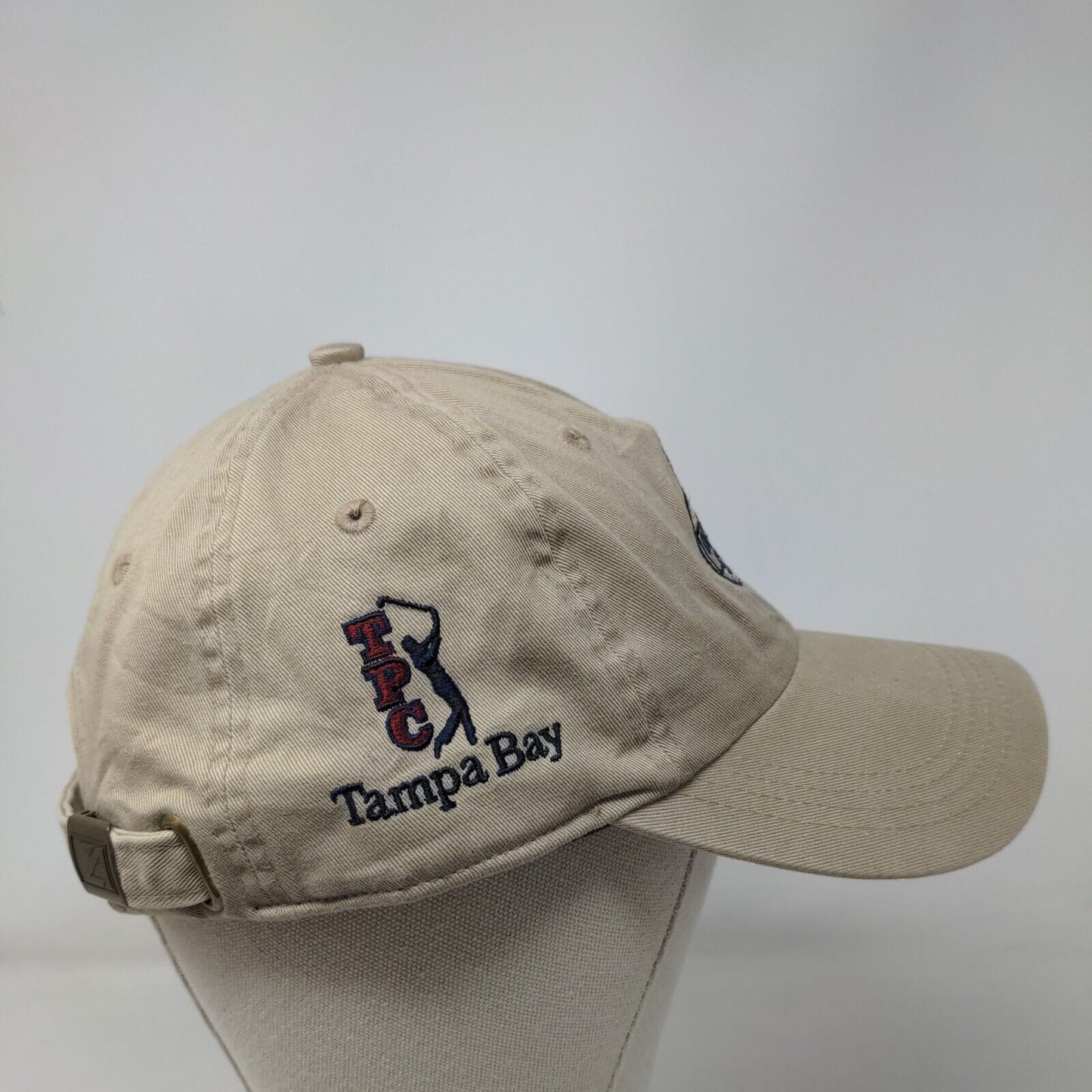 Outback Steakhouse Pro-Am Slideback Hat Tan One Size TPC Tampa Bay Ahead Vintage
