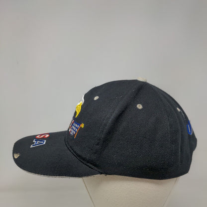VFW USA Eagle Strapback Hat Black One Size Embroidered Vent Holes