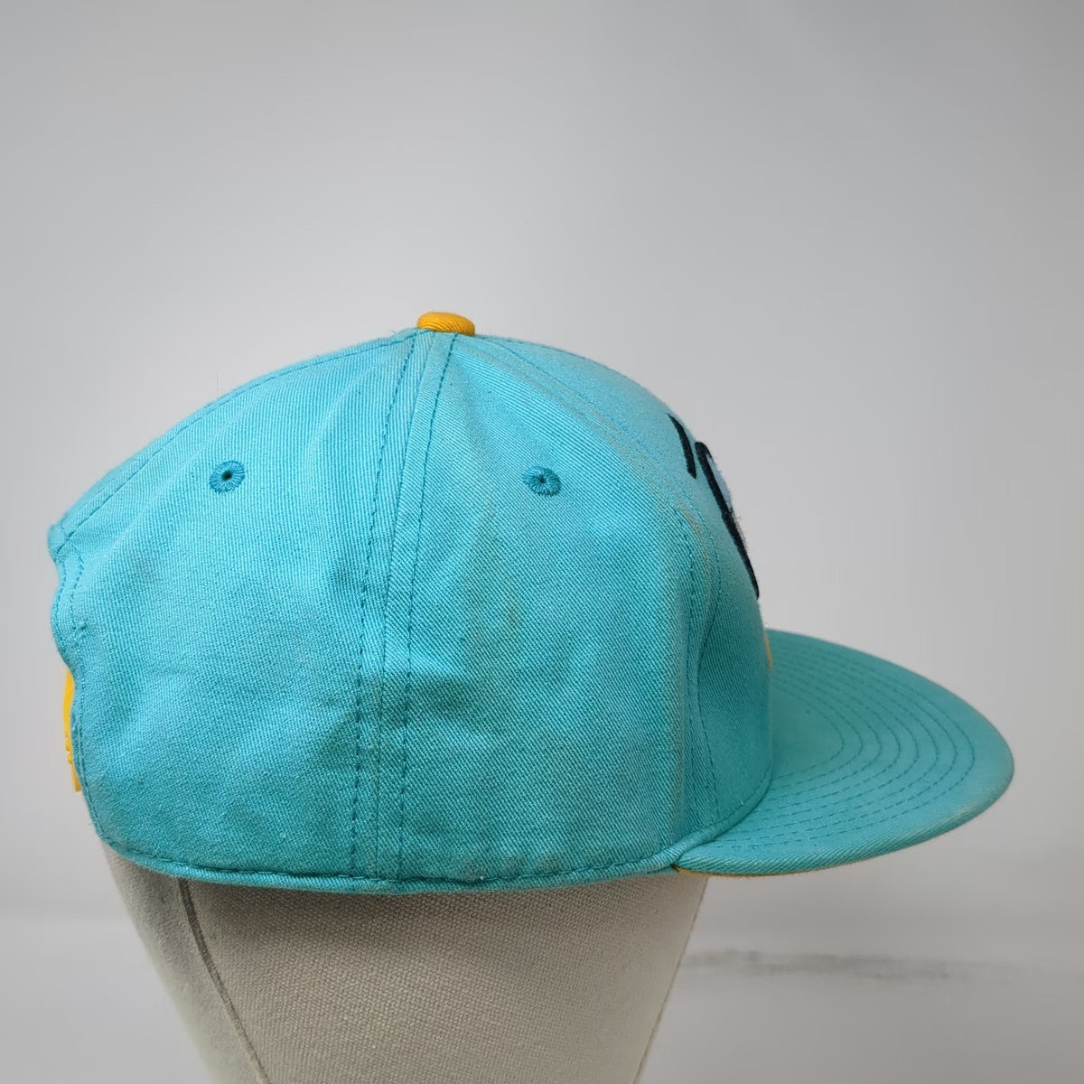 Disney Perry the Platypus Character Face Snapback Blue One Size Hat Flat Brim