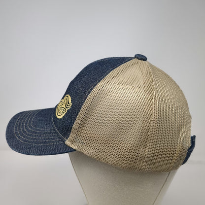 Union Resource Marketing Baseball Cap Blue One Size Mesh Back Denim Logo Hat