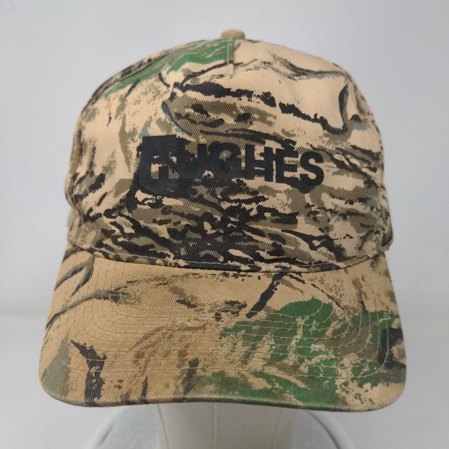 Hughes Snapback Hat Camouflage OSFM Graphic Print Adjustable Vented Holes Otto