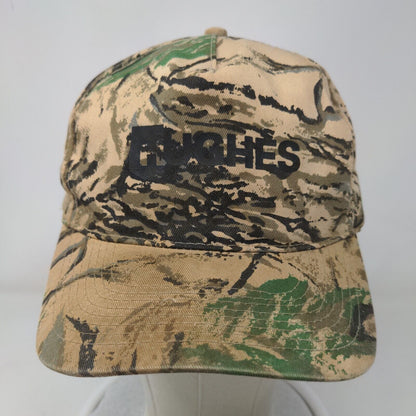 Hughes Snapback Hat Camouflage OSFM Graphic Print Adjustable Vented Holes Otto