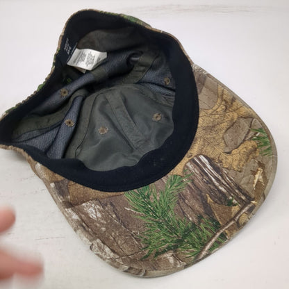 Under Armour Baseball Cap Brown L Camo Realtree Patch Logo Stretch Fitted Hat