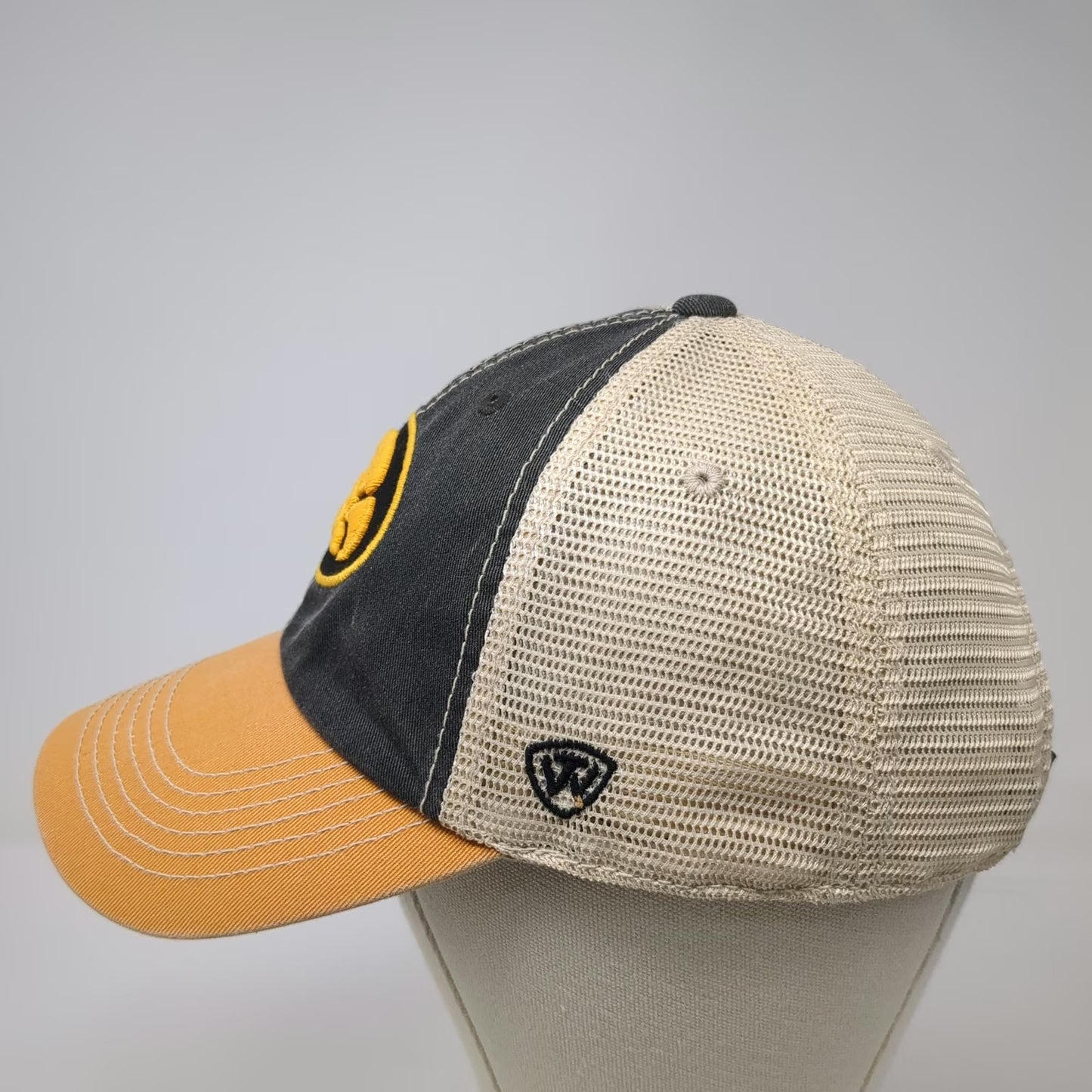Iowa Hawkeyes NCAA Top of the World Trucker Hat Gray Orange One Size Snapback