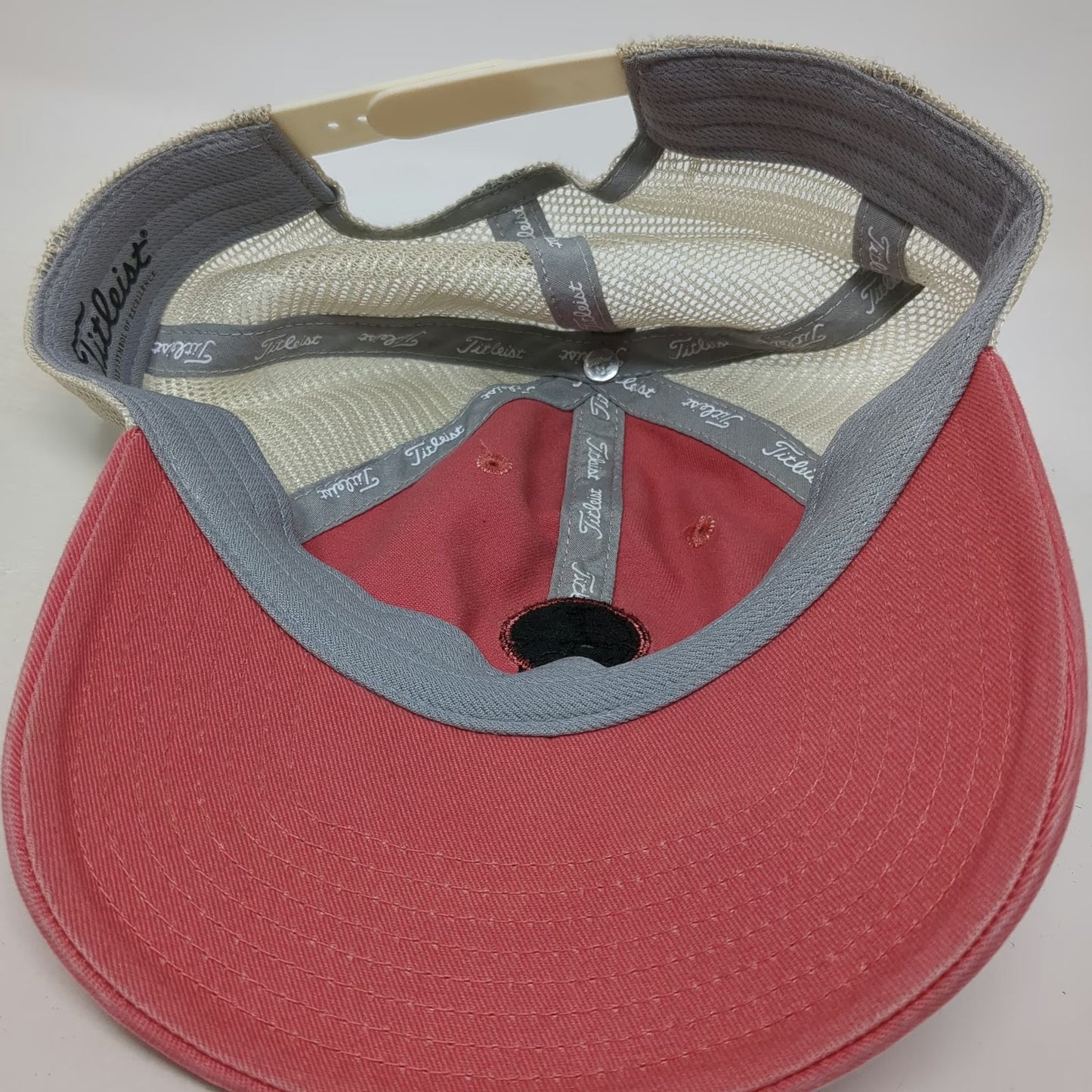Titleist Trucker Hat Pink One Size Mesh Back Snapback Front Patch Logo Golf Hat
