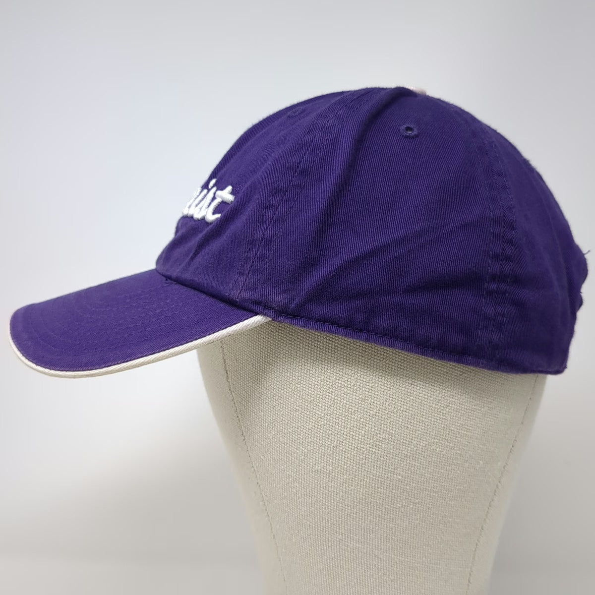 Titleist Baseball Cap Purple White One Size Adjustable Strapback Script Logo Hat