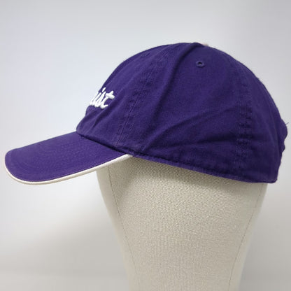 Titleist Baseball Cap Purple White One Size Adjustable Strapback Script Logo Hat