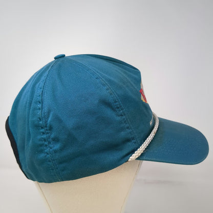 Bass Anglers Sportsman Society B.A.S.S. Trucker Blue Hat OS Rope USA Vintage