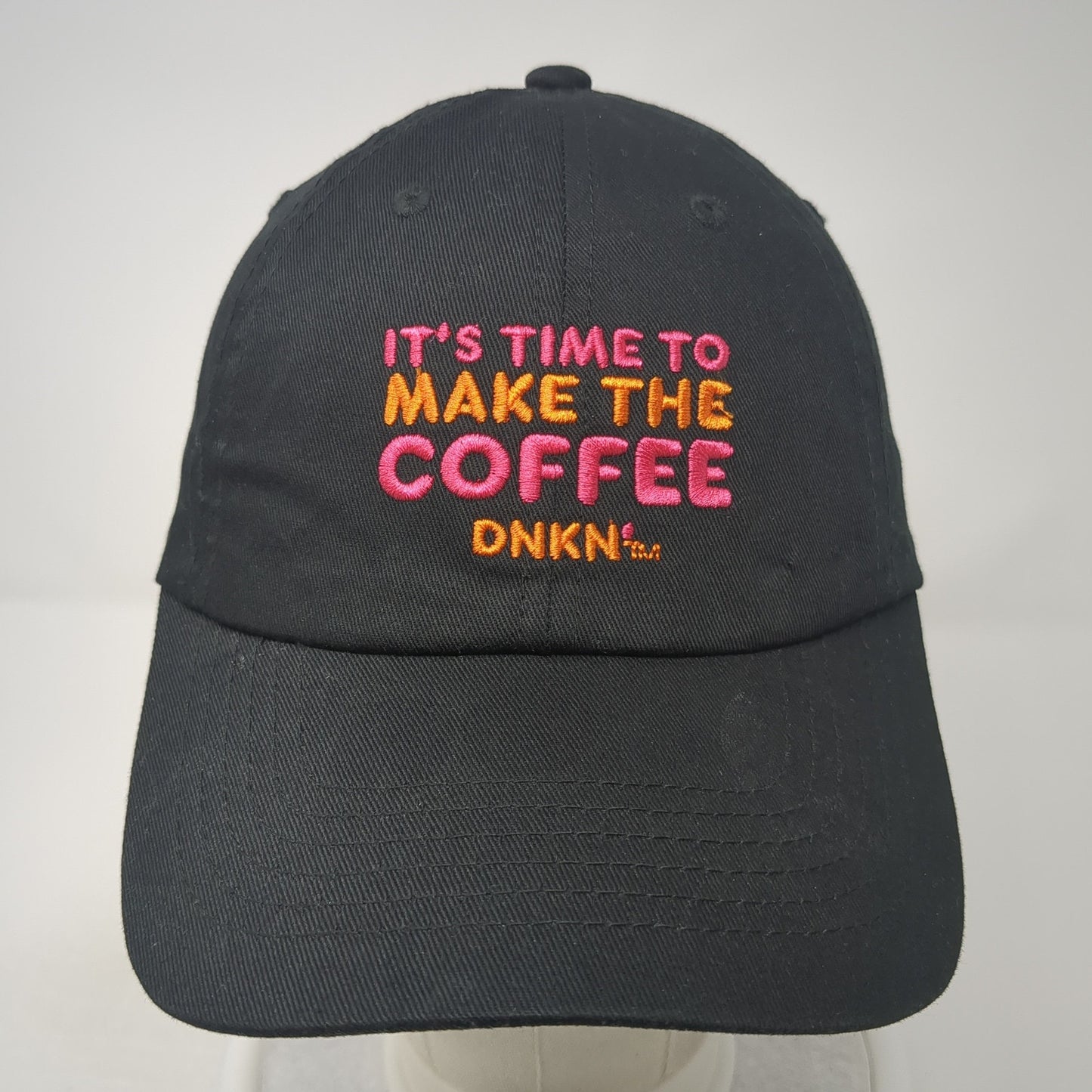 It's Time To Make The Coffee Strapback Hat Black One Size Dunkin