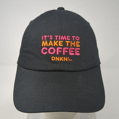 It's Time To Make The Coffee Strapback Hat Black One Size Dunkin