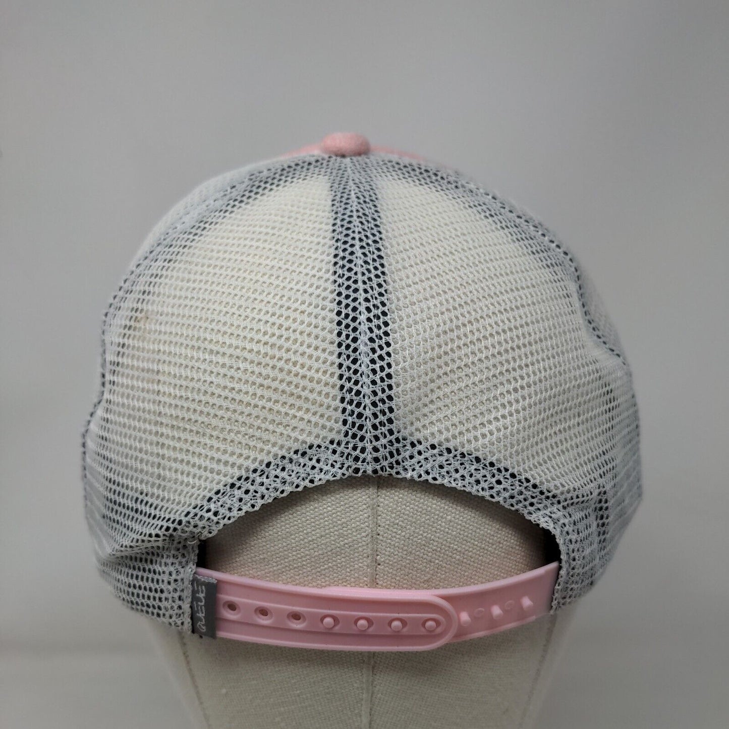 Qatar MH Queue Snapback Mesh Back Trucker Hat Pink One Size Camouflage