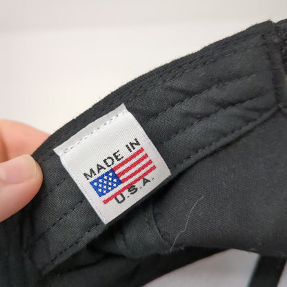 Black One Size Baseball Cap US Army Embroidered Star Made in USA Military Hat