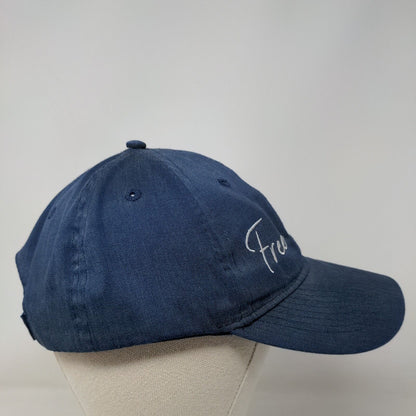 Free x Rein Strapback Hat Blue One Size Embroidered Port Authority