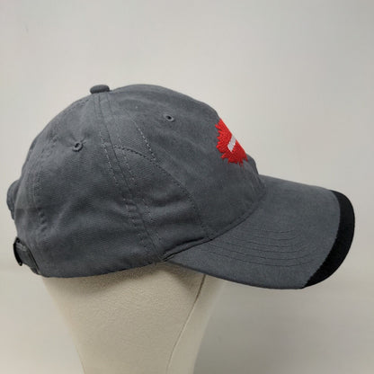 Unbranded Men's Slideback Hat Gray OSFA Embroidered Muncie We Built Trust Logo