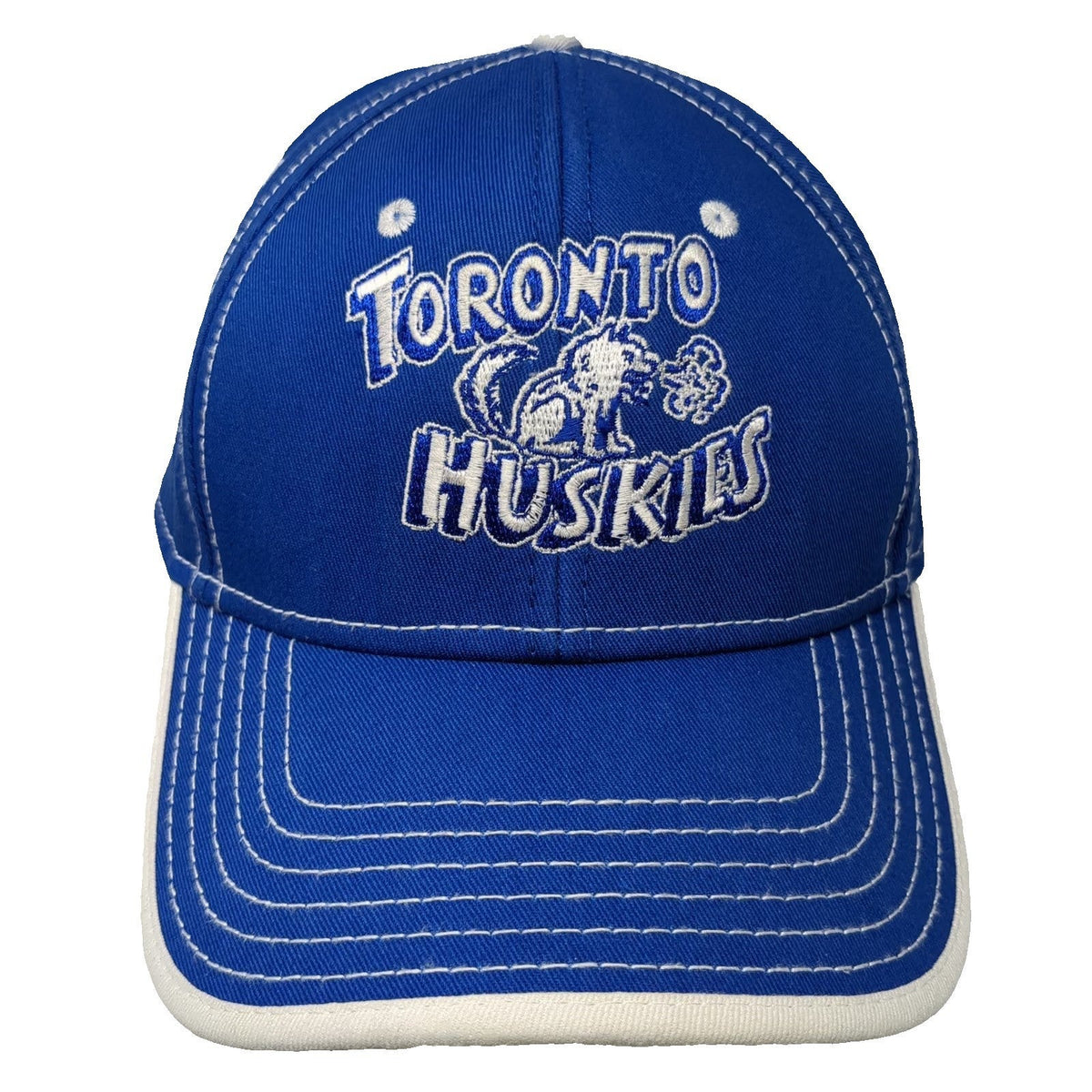 Otto Blue Baseball Cap One Size Toronto Huskies Contrast Stitching Sandwich Hat