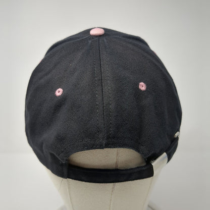 The Breast Cancer Site Slideback Hat Black One Size Pink Ribbon 6 Panel