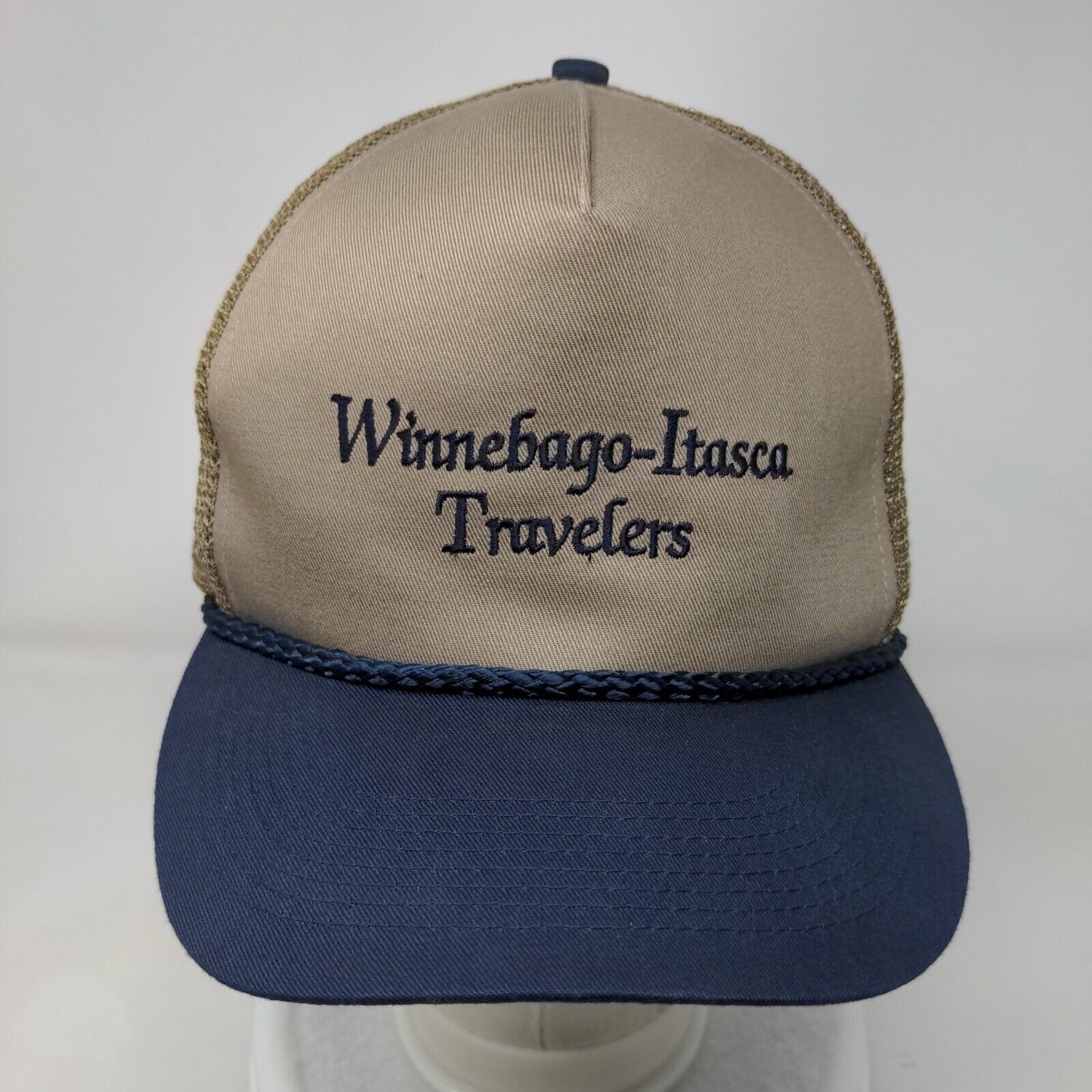 Winnebago-Itasca Travelers Snapback Rope Trucker Hat Multi One Size Mesh Back