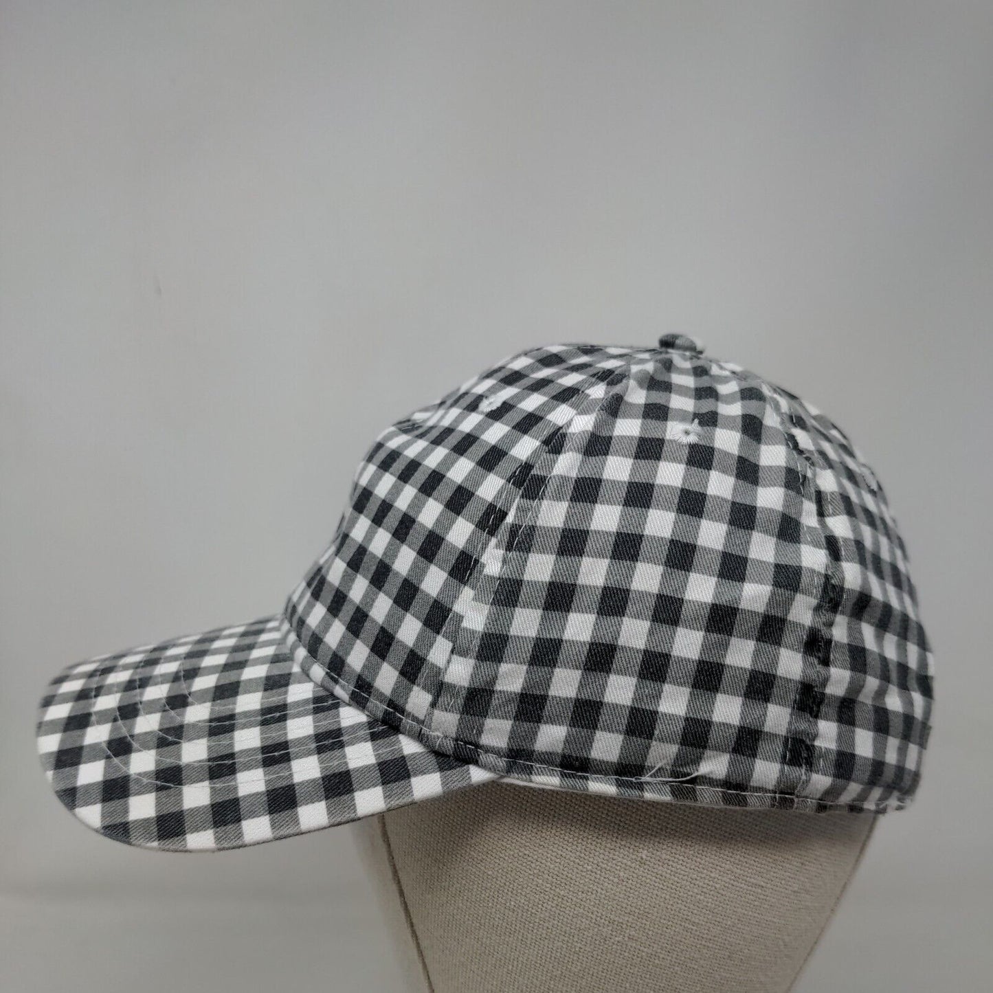 Unbranded Strapback Hat Multicolor OSFM Gingham Check Adjustable Blank