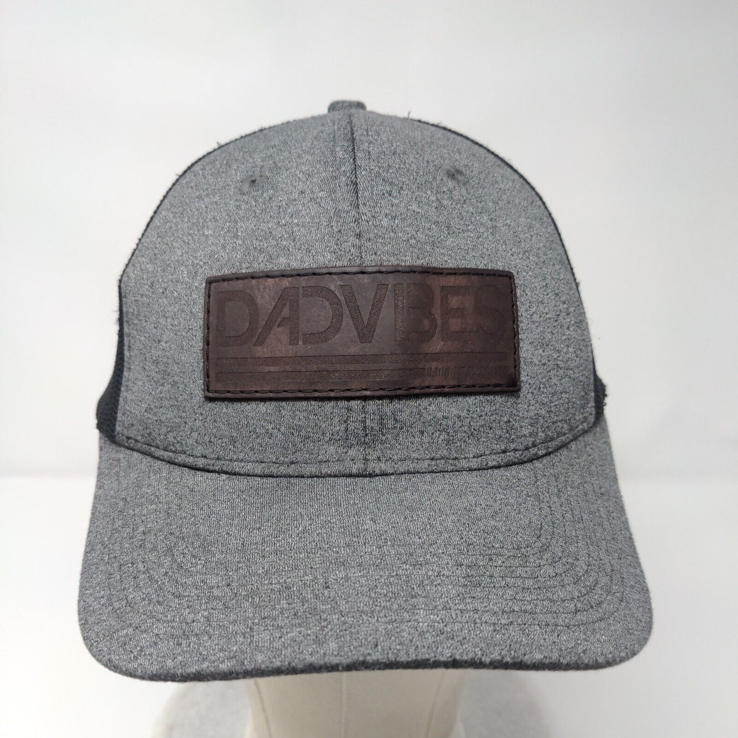 Dad Vibes Snapback Trucker Hat Gray One Size Adjustable Mesh Back 6 Panel