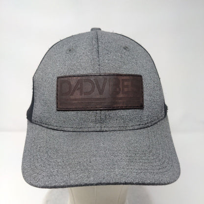 Dad Vibes Snapback Trucker Hat Gray One Size Adjustable Mesh Back 6 Panel