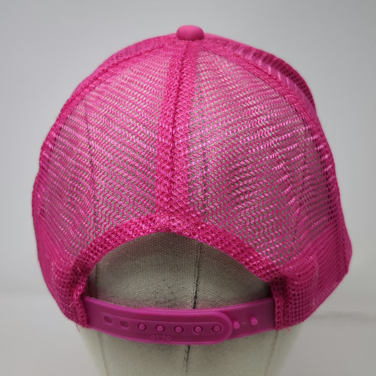 Otto Trucker Hat Pink One Size MWR Maui Wave Riders Surfing Mesh Snapback Hawaii