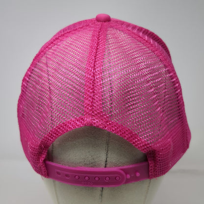Otto Trucker Hat Pink One Size MWR Maui Wave Riders Surfing Mesh Snapback Hawaii