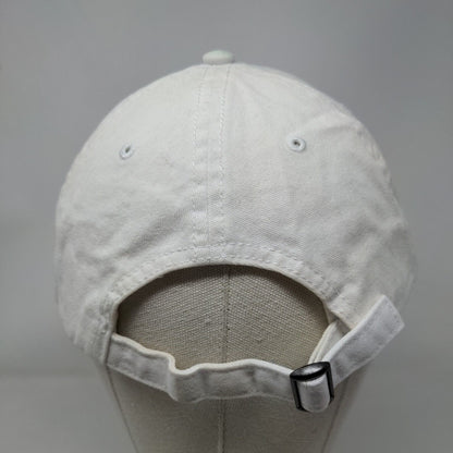 American Eagle Slideback Hat Cream One Size Embroidered Logo 6 Panel