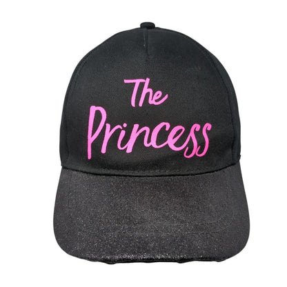 The Princess Strapback Hat Black One Size Solid Adjustable Justice