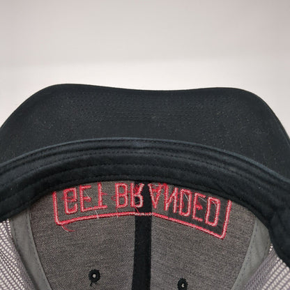 Get Branded Snapback Trucker Hat Black One Size Adjustable Mesh Back Richardson