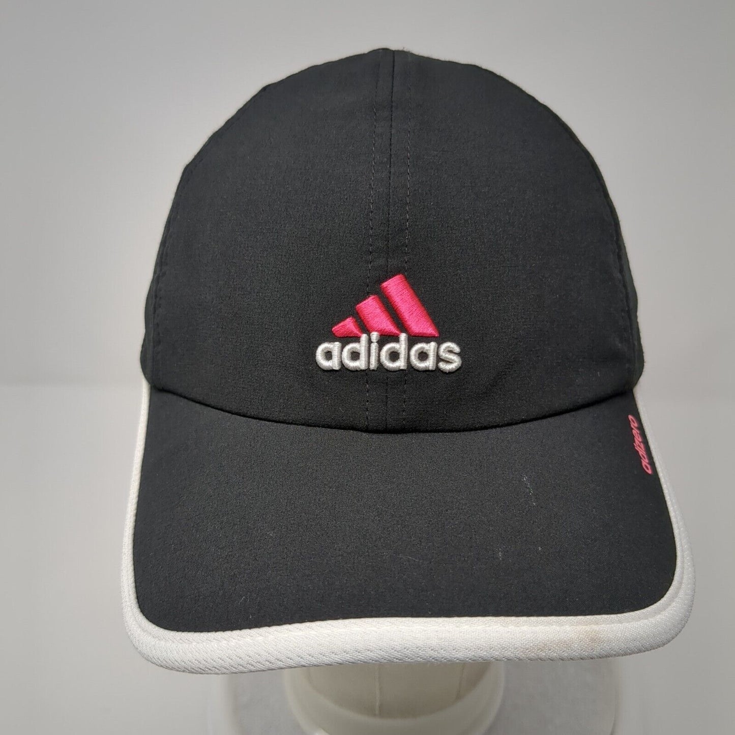 Adidas Adizero Strapback Hat Black One Size Adjustable Embroidered 6 Panel